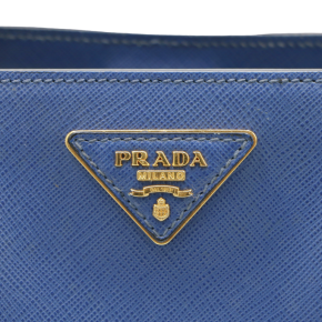 Prada Medium Blue Saffiano Lux Tote 4