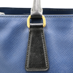 Prada Medium Blue Saffiano Lux Tote 6