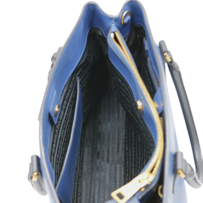 Prada Medium Blue Saffiano Lux Tote 10