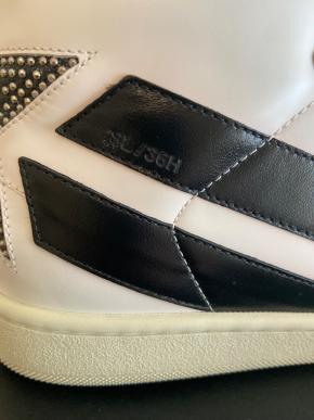 Saint Laurent White Lather High Tops 8