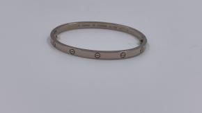 Cartier White Gold Love Bangle Size 15 2