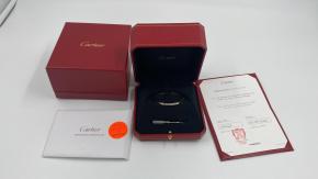Cartier White Gold Love Bangle Size 15 6