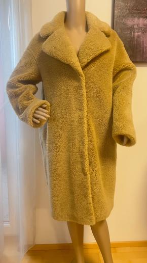 Stand Studio Camel Faux Fur Coat 7