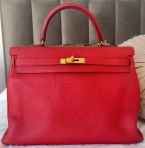 Hermès Geranium Togo Leather Kelly 35cm 2
