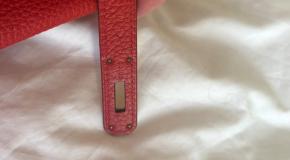 Hermès Geranium Togo Leather Kelly 35cm 13