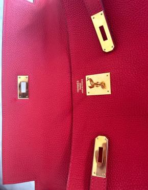 Hermès Geranium Togo Leather Kelly 35cm 6