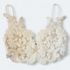 Zimmermann Cream Applique Velvet Lace Top 5