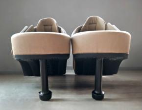 Balenciaga Taupe Mallorca Heeled Mules 4