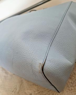 Gucci Mineral Blue Pebbled Calfskin Tote 14