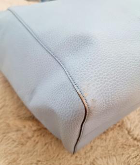 Gucci Mineral Blue Pebbled Calfskin Tote 13