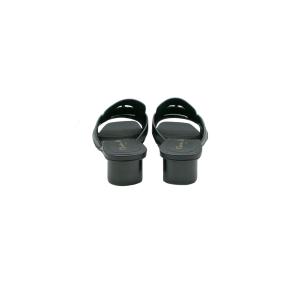 Dior Black Calfskin Montaigne 30 Heeled Slides 4