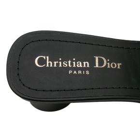 Dior Black Calfskin Montaigne 30 Heeled Slides 10