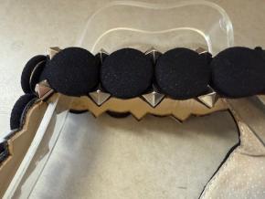 Alaia Black Suede T-Strap Bombe Sandals 17