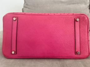 Hermes Rare Fuschia Pink Ostrich Birkin 35 5