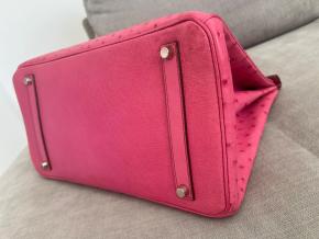 Hermes Rare Fuschia Pink Ostrich Birkin 35 9