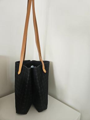 Hermes Black  Amedaba Shoulder Tote 9