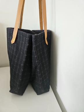 Hermes Black  Amedaba Shoulder Tote 3