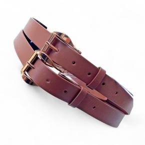 Zimmermann Double Buckle Tan Leather Belt 4