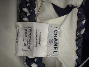 Chanel Navy And White Chain Detail Dress 6
