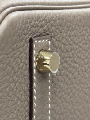 Hermes's Etoupe Togo Birkin 35 With Receipt 5