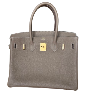 Hermes Etoupe Togo Birkin 30 With Receipt 2