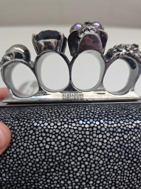 Alexander McQueen Stingray And Crystal Knuckle Clutch 6