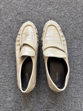 The Rpw Off White Eel Leather Loafers 2