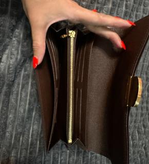 Louis Vuitton Coated Canvas Sistina Wallet 5