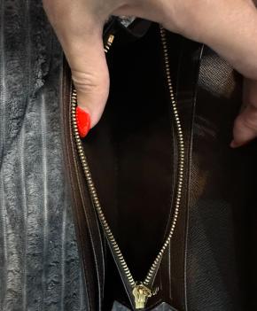Louis Vuitton Coated Canvas Sistina Wallet 4