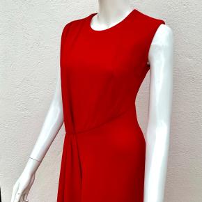 Emilia Wickstead Red Wool Crepe Midi Dress 11