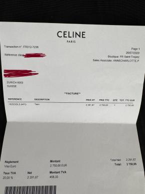 Celine Classic Tan Leater Box Bag 9