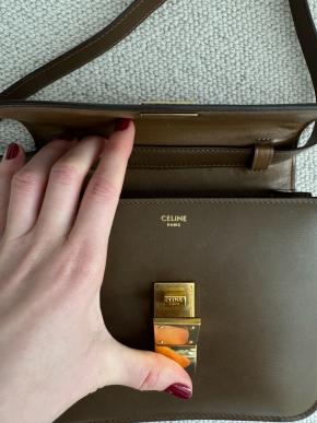 Celine Classic Tan Leater Box Bag 5