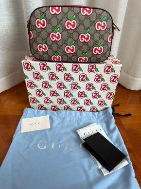 Gucci GG Supreme Cherry Crossbody Bag 4