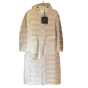 Belstaff White Duck Down/Feather Hooded Coat 2