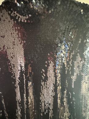 Dior High Neck Black Sequin Long Sleeved Top 7