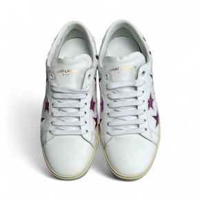 Saint Laurent Star Embellished Leather Sneakers 4
