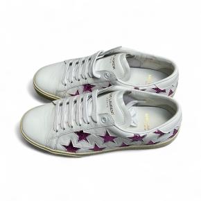 Saint Laurent Star Embellished Leather Sneakers 6