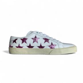 Saint Laurent Star Embellished Leather Sneakers 9