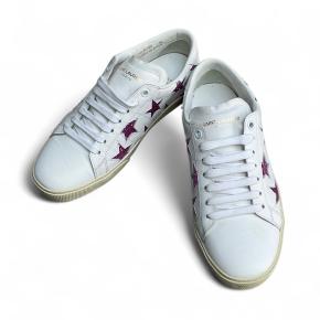 Saint Laurent Star Embellished Leather Sneakers 3