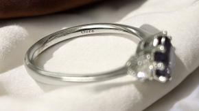 Bespoke Lab Created Alexandrite And Diamond Ring 4