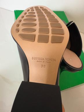 Bottega Veneta Black Patent Leather Cha Cha Mules 6