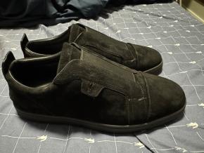 Louboutin Black Velours Slip On Sneakers 3