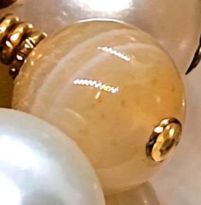 Bespoke Pearl And Calcite Grape Style Drop Earrings 5