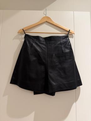Dior Black Leather Skort - worn once 3