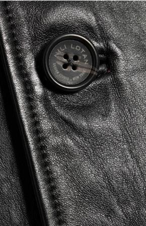 Nilli Lotan New Season Black Leather Coat/Jacket 4
