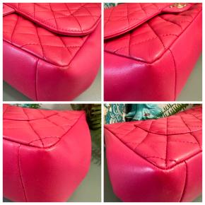 Chanel Raspberry Pink Jumbo Mademoiselle Chic Flap Bag 15