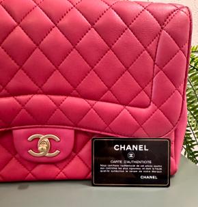 Chanel Raspberry Pink Jumbo Mademoiselle Chic Flap Bag 6