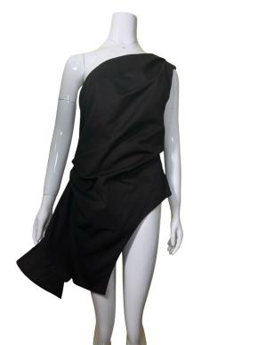 Rohe Black Wool Blend One Shoulder Top 5