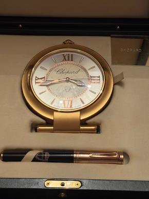 Chopard Imperiale Rose Gold Alarm Clock And Pen 13