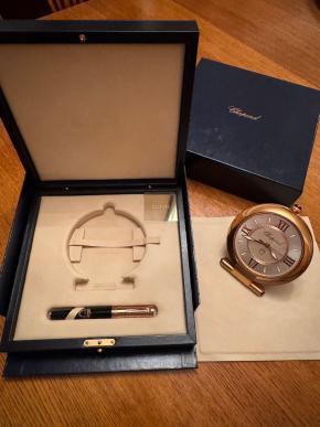 Chopard Imperiale Rose Gold Alarm Clock And Pen 27